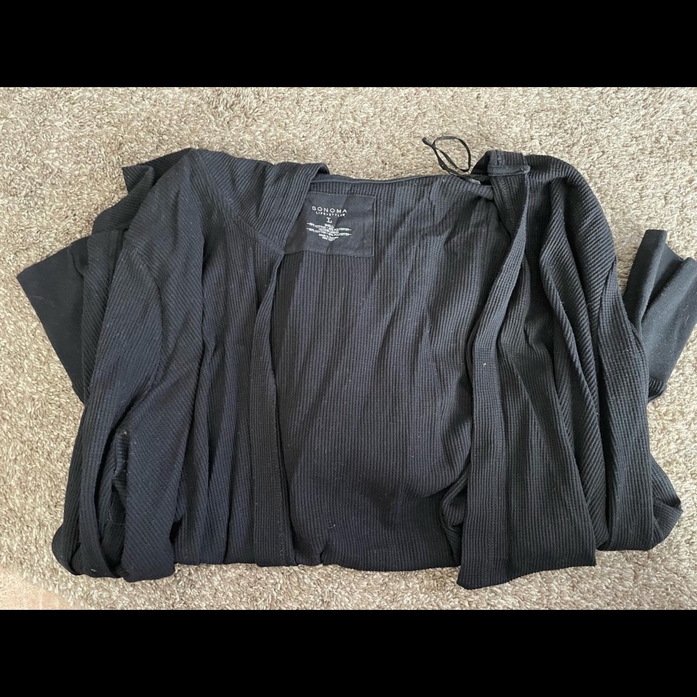 Black Cardigan w/ Hood